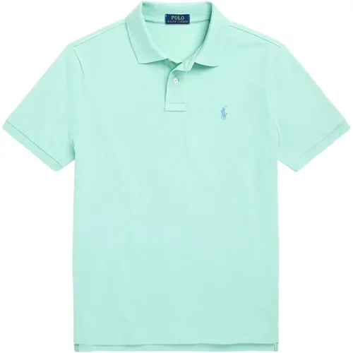 Kurzarm Strick Grün Top , Herren, Größe: M - Ralph Lauren - Modalova