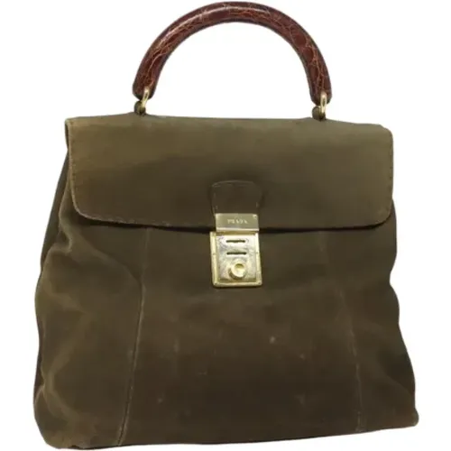 Pre-owned Suede handbags , female, Sizes: ONE SIZE - Prada Vintage - Modalova