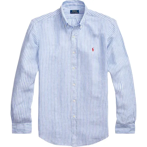 Striped Linen Shirt , male, Sizes: 2XL, L - Ralph Lauren - Modalova