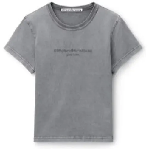 T-shirts and Polos Grey , female, Sizes: L - alexander wang - Modalova