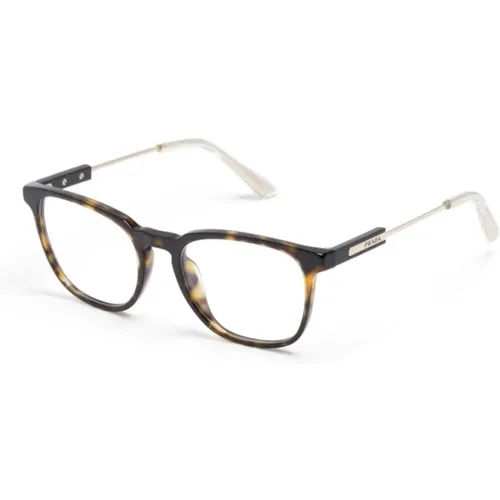 Braun/Havanna Optische Brille , Herren, Größe: 53 MM - Prada - Modalova