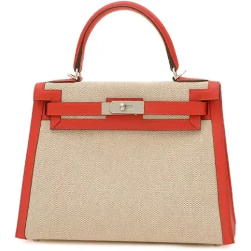 Pre-owned Canvas handbags , female, Sizes: ONE SIZE - Hermès Vintage - Modalova