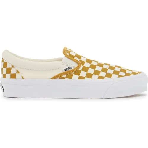 Karierte Slip-On Sneakers , Herren, Größe: 41 EU - Vans - Modalova