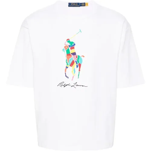 Big Pony Logo Baumwoll T-shirt - Ralph Lauren - Modalova