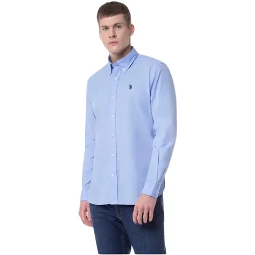 Oxford Button Down Hemd , Herren, Größe: L - U.S. Polo Assn. - Modalova