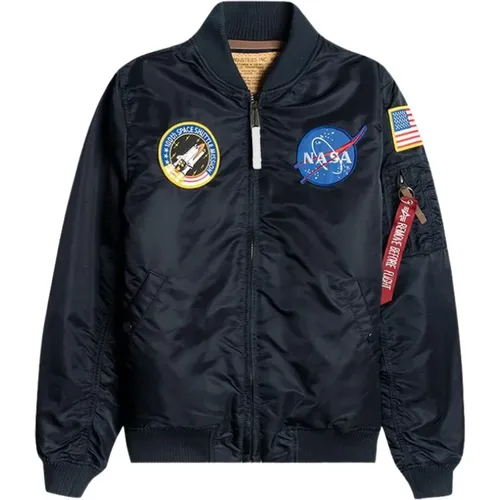 Nasa Ma-1 VF zipped jacket , male, Sizes: M, XL, L - alpha industries - Modalova