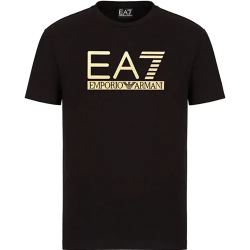 T-Shirts , male, Sizes: L, XL - Emporio Armani EA7 - Modalova