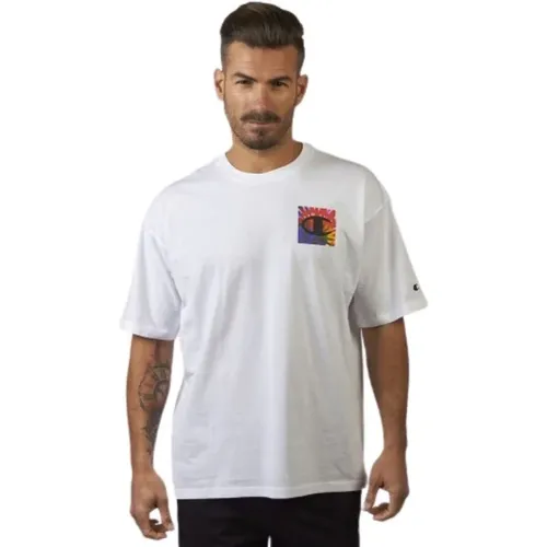 Herren Leichtes Baumwoll-Jersey-Mix T-Shirt - Champion - Modalova