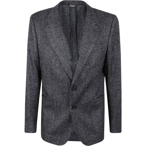 Timeless Elegance Single-Breasted Blazer , male, Sizes: L, XL, M - Dolce & Gabbana - Modalova