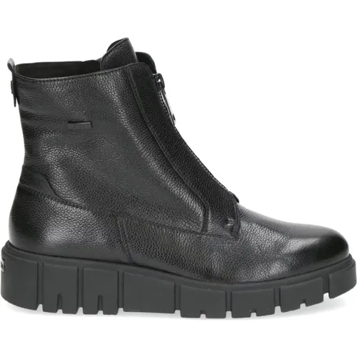 Schwarze Casual Geschlossene Booties Damen , Damen, Größe: 38 EU - Caprice - Modalova