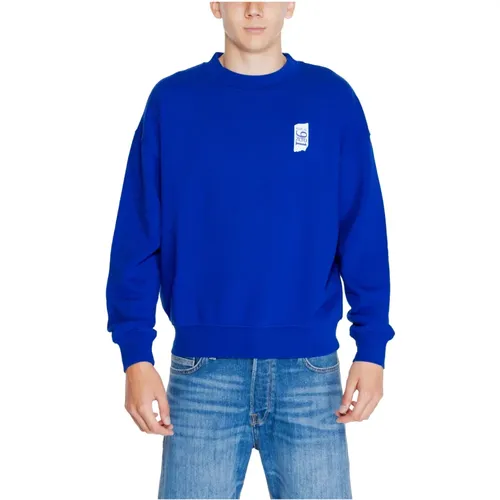 Baumwoll Fleece Herren Pullover , Herren, Größe: M - Replay - Modalova