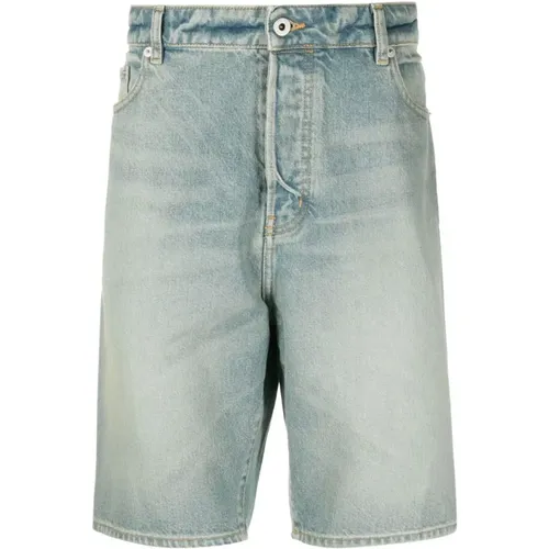 Stylische Blaue Denim-Shorts für Männer - Kenzo - Modalova