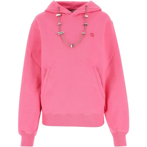 Dunkelrosa Baumwoll -Sweatshirt , Damen, Größe: XS - AMBUSH - Modalova