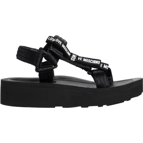 Adjustable Strap Sandals , female, Sizes: 5 UK, 3 UK, 4 UK - Love Moschino - Modalova