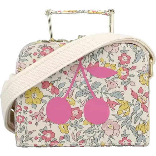 Blumige Crossbody-Tasche Pink Kirschdesign - Bonpoint - Modalova