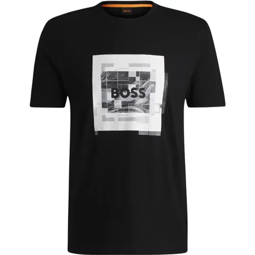 Urban Herren T-Shirt , Herren, Größe: 2XL - Hugo Boss - Modalova