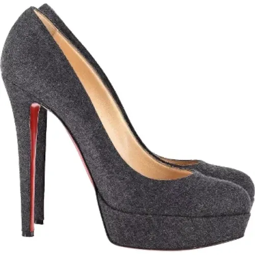 Pre-owned Wool heels , female, Sizes: 7 UK - Christian Louboutin Pre-owned - Modalova