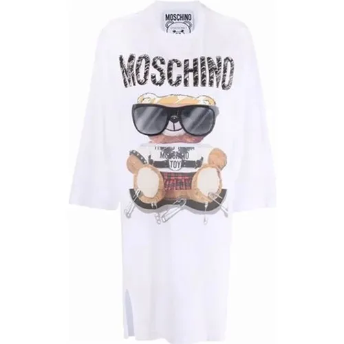 Teddy Bear Oversized Dress , female, Sizes: 2XS - Moschino - Modalova