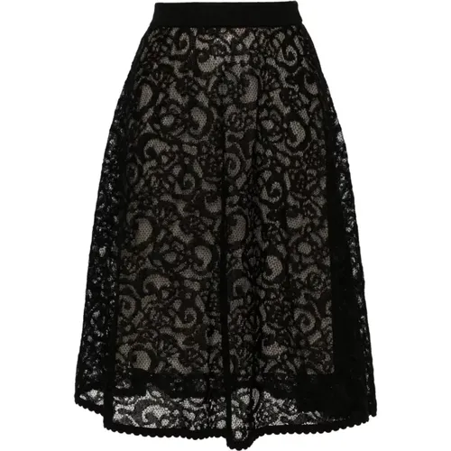 A-Line Jacquard Skirt , female, Sizes: XS, S - Moschino - Modalova