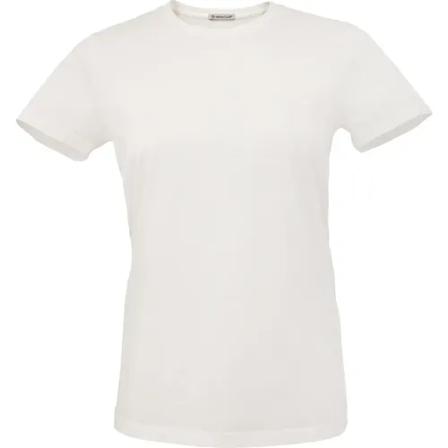 Weißes T-Shirt für Frauen für jeden Anlass - Moncler - Modalova
