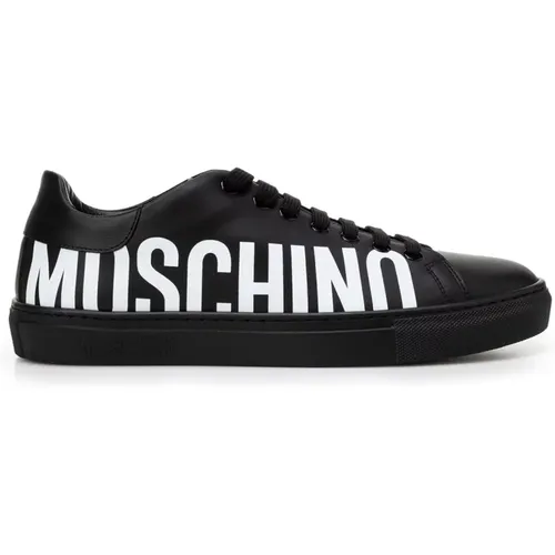 Sneakers with Pinafore Metal , male, Sizes: 8 UK, 9 UK, 10 UK - Moschino - Modalova