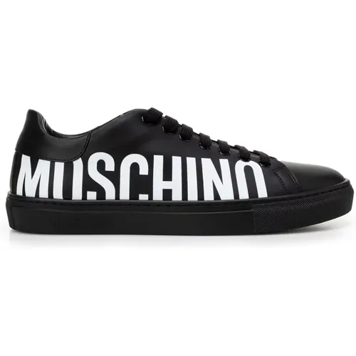 Schwarze Sneakers mit Pinafore Metal - Moschino - Modalova