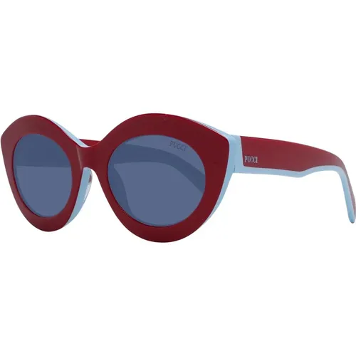 Rote Cat Eye Sonnenbrille , Damen, Größe: ONE Size - EMILIO PUCCI - Modalova