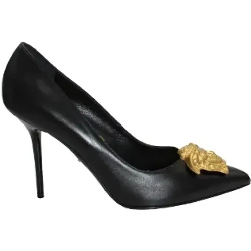 Pre-owned Leather heels , female, Sizes: 7 UK - Versace Pre-owned - Modalova