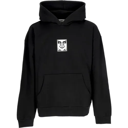 Ikonic Hoodie Fleece , Herren, Größe: M - Obey - Modalova