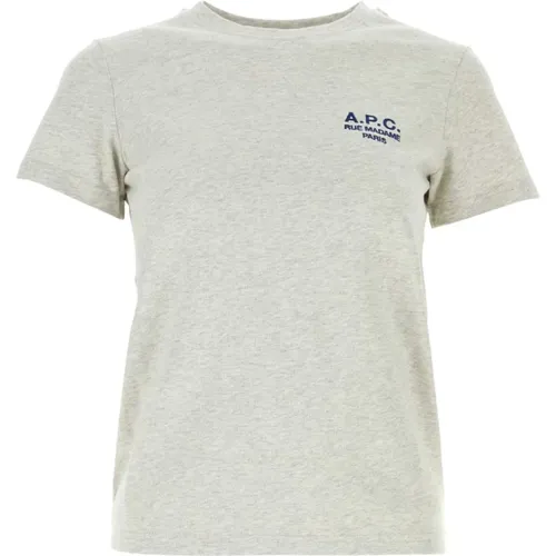 Graues Baumwoll Denise T-Shirt , Damen, Größe: XS - A.p.c. - Modalova