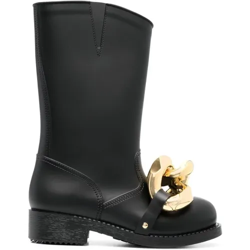 Chain Detail Slip-On Boots , female, Sizes: 3 UK - JW Anderson - Modalova