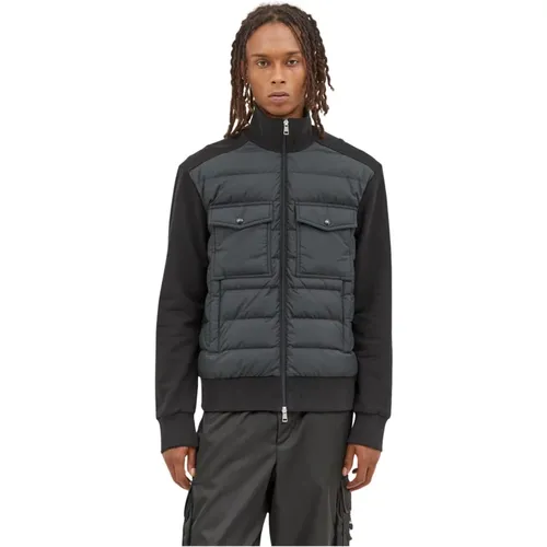 Gepolsterte Zip-Up Strickjacke - Moncler - Modalova