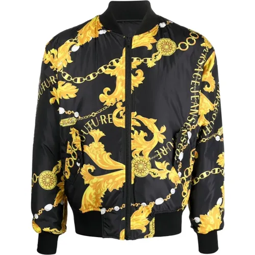 Synthetic Coat for Men , male, Sizes: S - Versace Jeans Couture - Modalova