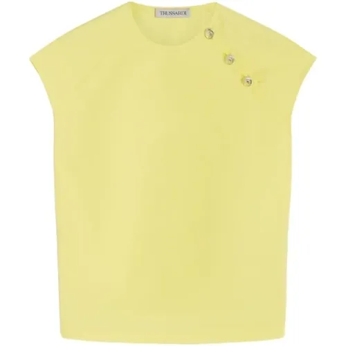 Ärmellose Bluse , Damen, Größe: XS - Trussardi - Modalova