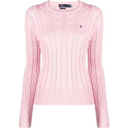 Rosa Strickpullover , Damen, Größe: M - Polo Ralph Lauren - Modalova