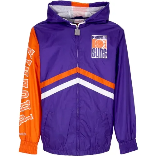 NBA Unbestreitbarer Windbreaker Lila , Herren, Größe: M - Mitchell & Ness - Modalova