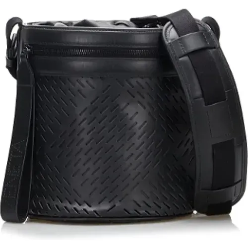 Perforated Leather Bucket Bag , female, Sizes: ONE SIZE - Bottega Veneta Vintage - Modalova