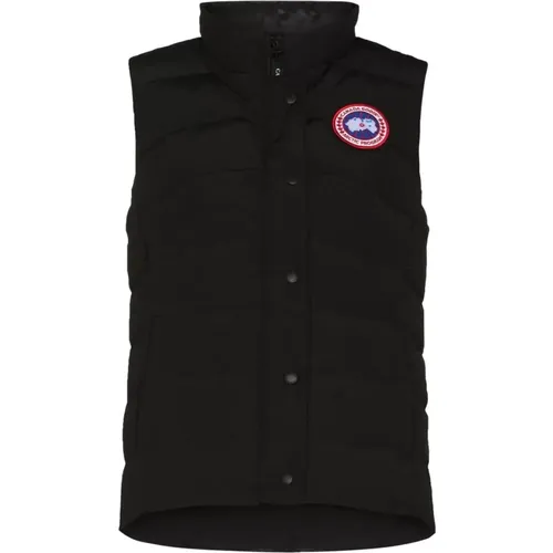 Expedition Gilet with Front Buttons and Chest Logo Patch , male, Sizes: S, L - Canada Goose - Modalova
