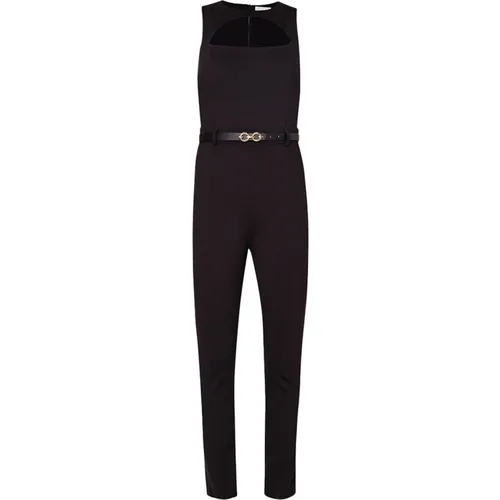 Gürtel Stretch Jumpsuit mit Cut Out , Damen, Größe: XS - Liu Jo - Modalova