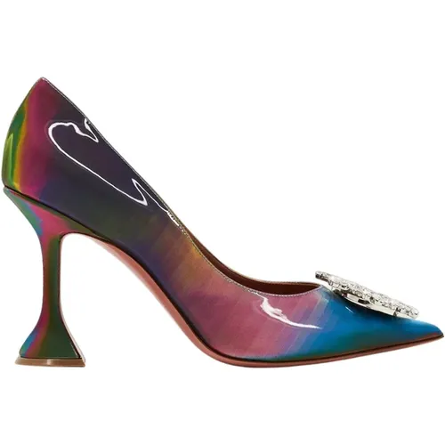 Colorful Lollipop Heels with Swarovski Crystals , female, Sizes: 4 UK - Amina Muaddi - Modalova