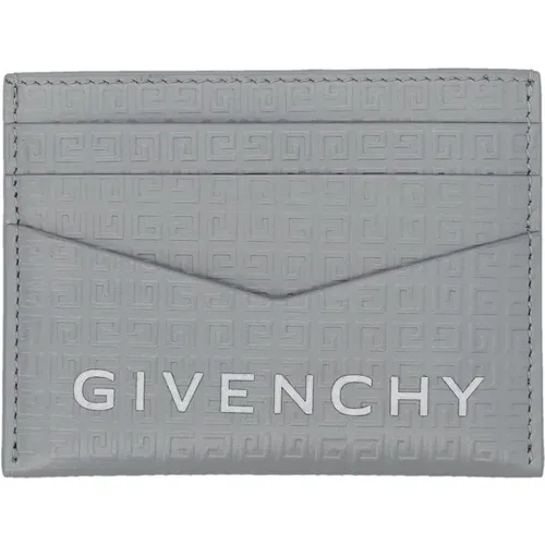 Light Grey Card Holder Wallet , male, Sizes: ONE SIZE - Givenchy - Modalova