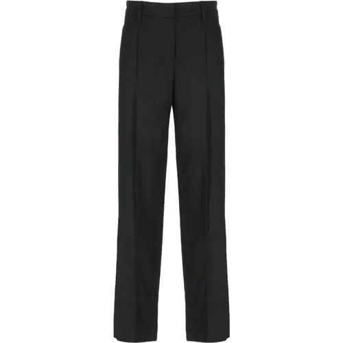 Wool Cashmere Pants with Brass Details , female, Sizes: 2XS, XS - BRUNELLO CUCINELLI - Modalova