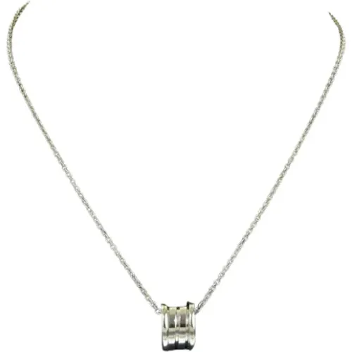 Pre-owned White Gold necklaces , female, Sizes: ONE SIZE - Bvlgari Vintage - Modalova