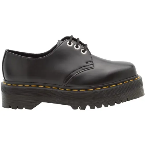 Flache Schuhe - Schwarz Poliert Glatt , Damen, Größe: 38 EU - Dr. Martens - Modalova