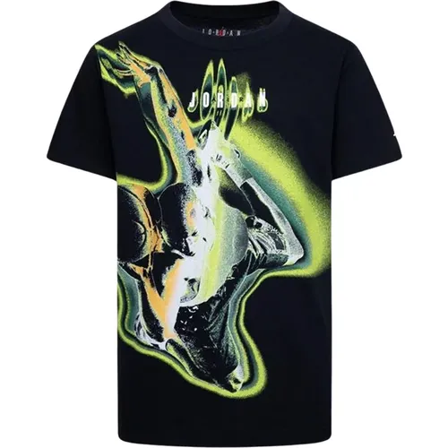 Schwarzes Heatmap T-Shirt für Kinder - Jordan - Modalova