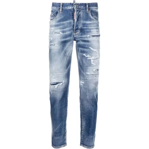 Distressed Skater Jeans , male, Sizes: 2XS, XS - Dsquared2 - Modalova