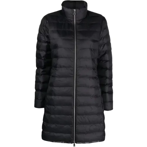 Schwarzer isolierter Puffer-Daunenmantel , Damen, Größe: XS - Polo Ralph Lauren - Modalova