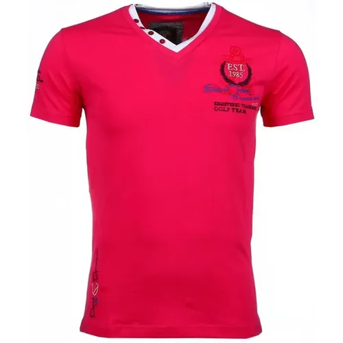 Besticktes Riviera Club - T-Shirt Herren - 54092R , Herren, Größe: XL - Gentile Bellini - Modalova