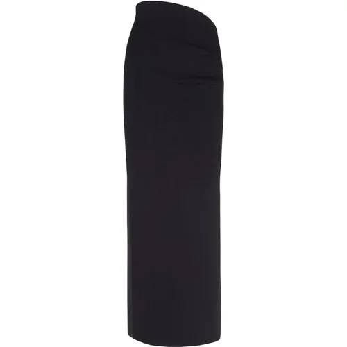 Silk Pencil Skirt , female, Sizes: XL, L - Cortana - Modalova