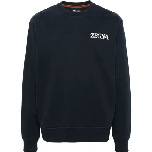 Stylish Sweatshirt for Men , male, Sizes: L - Ermenegildo Zegna - Modalova